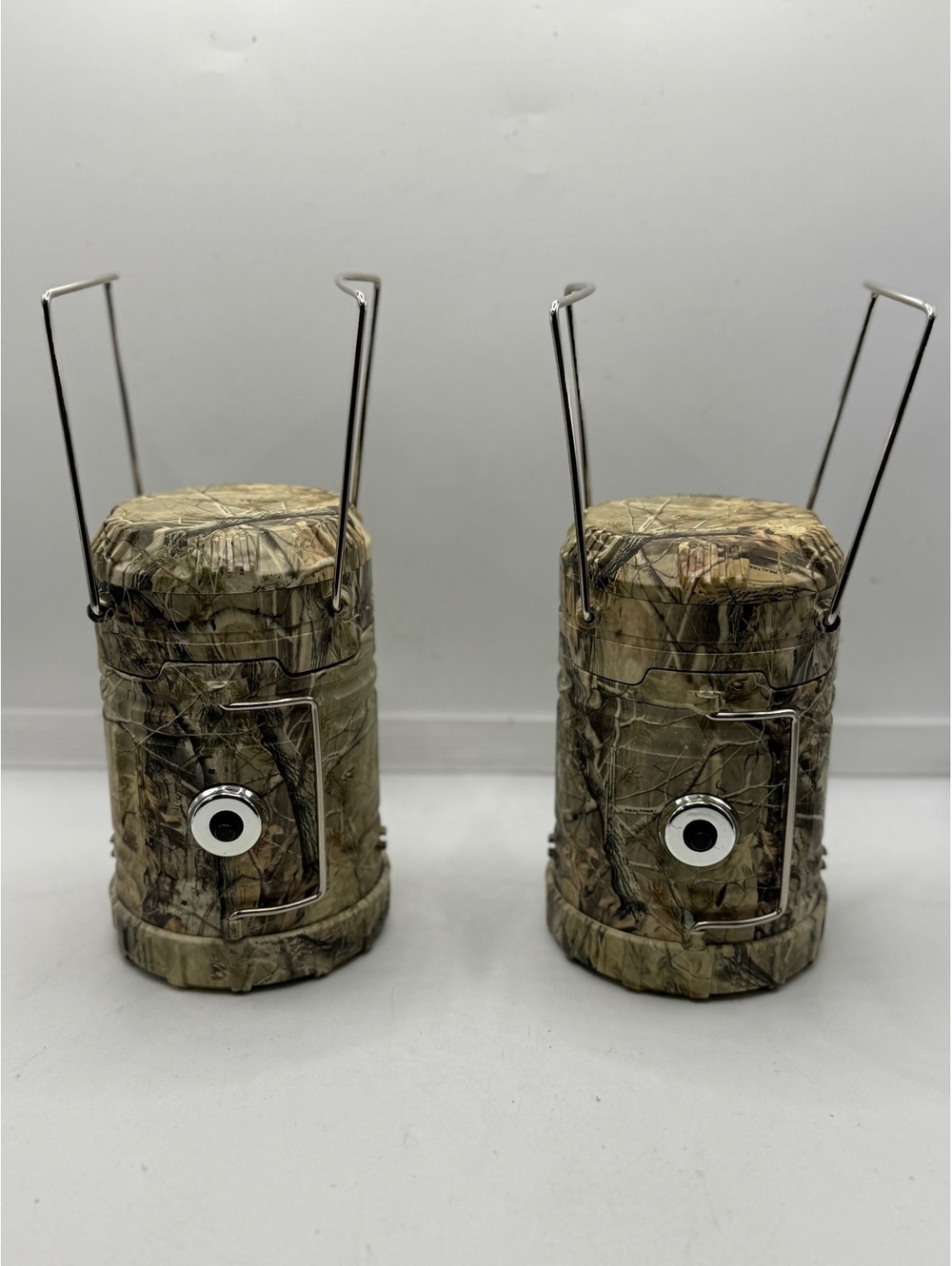 Set of 2: 2-in-1 Collapsible LED Camping Lanterns & Flashlights (Camo)